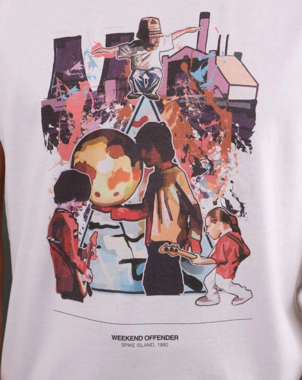 Weekend Offender Spike Island T-shirt White - Image 2