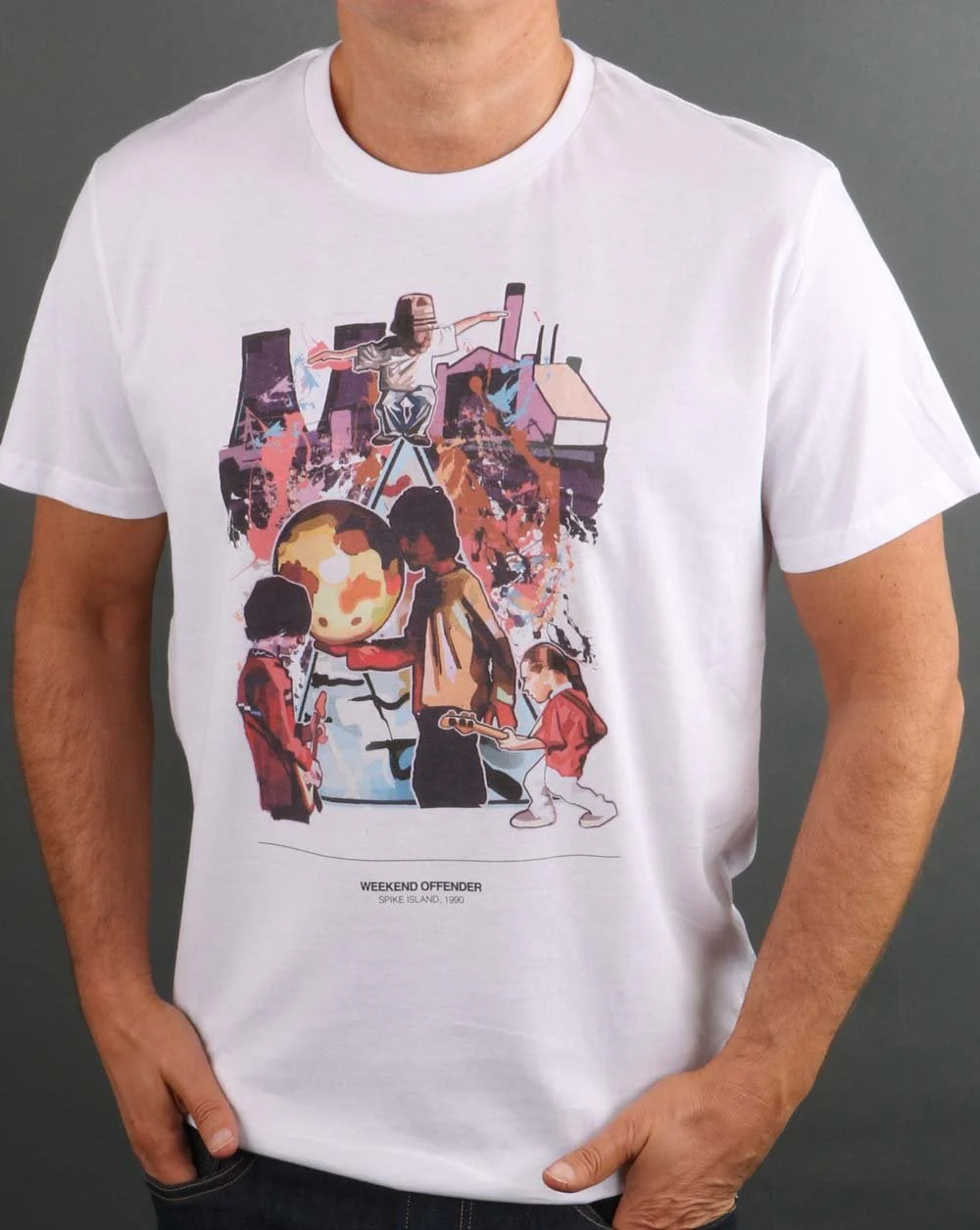 Weekend Offender Spike Island T-shirt White - Image 3