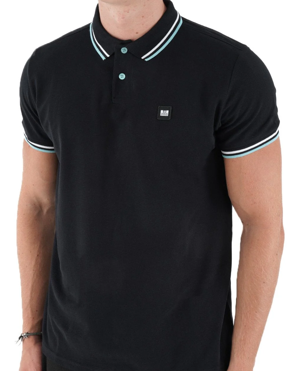 Weekend Offender Sydney Polo Shirt Black - Image 4