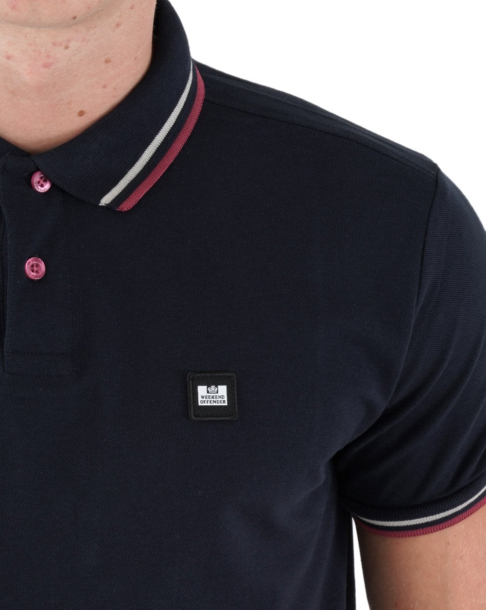 Weekend Offender Sydney Polo Shirt Navy - Image 2