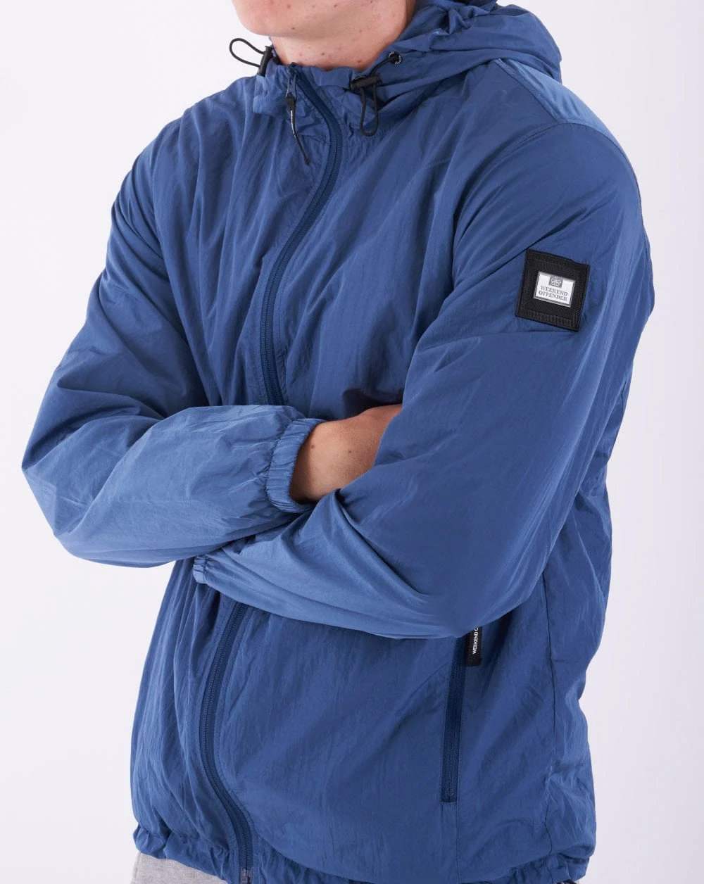 Weekend Offender Technician Jacket Petrol Blue - Image 3