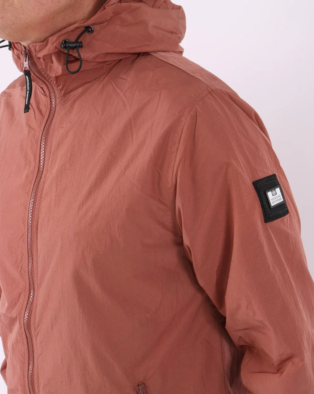 Weekend Offender Technician Jacket Terracotta - Image 4