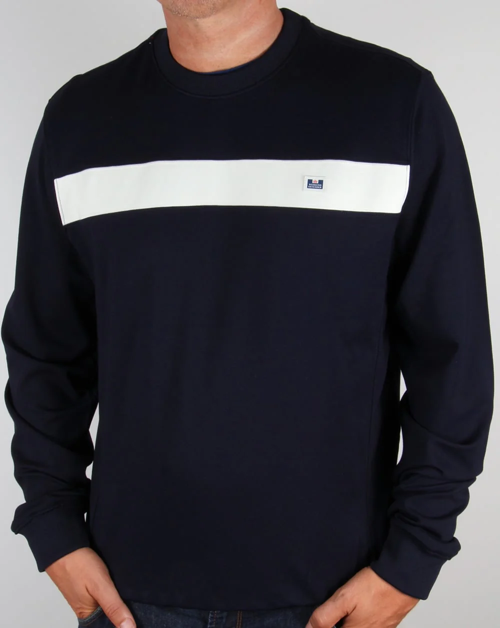 Weekend Offender Tees Sweatshirt Navy - Image 3