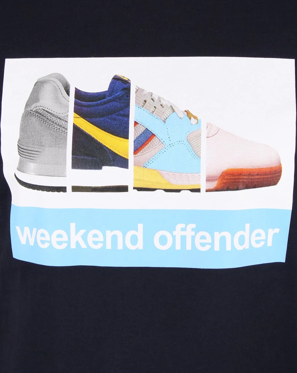 Weekend Offender Trainerspotting T-shirt Navy - Image 2