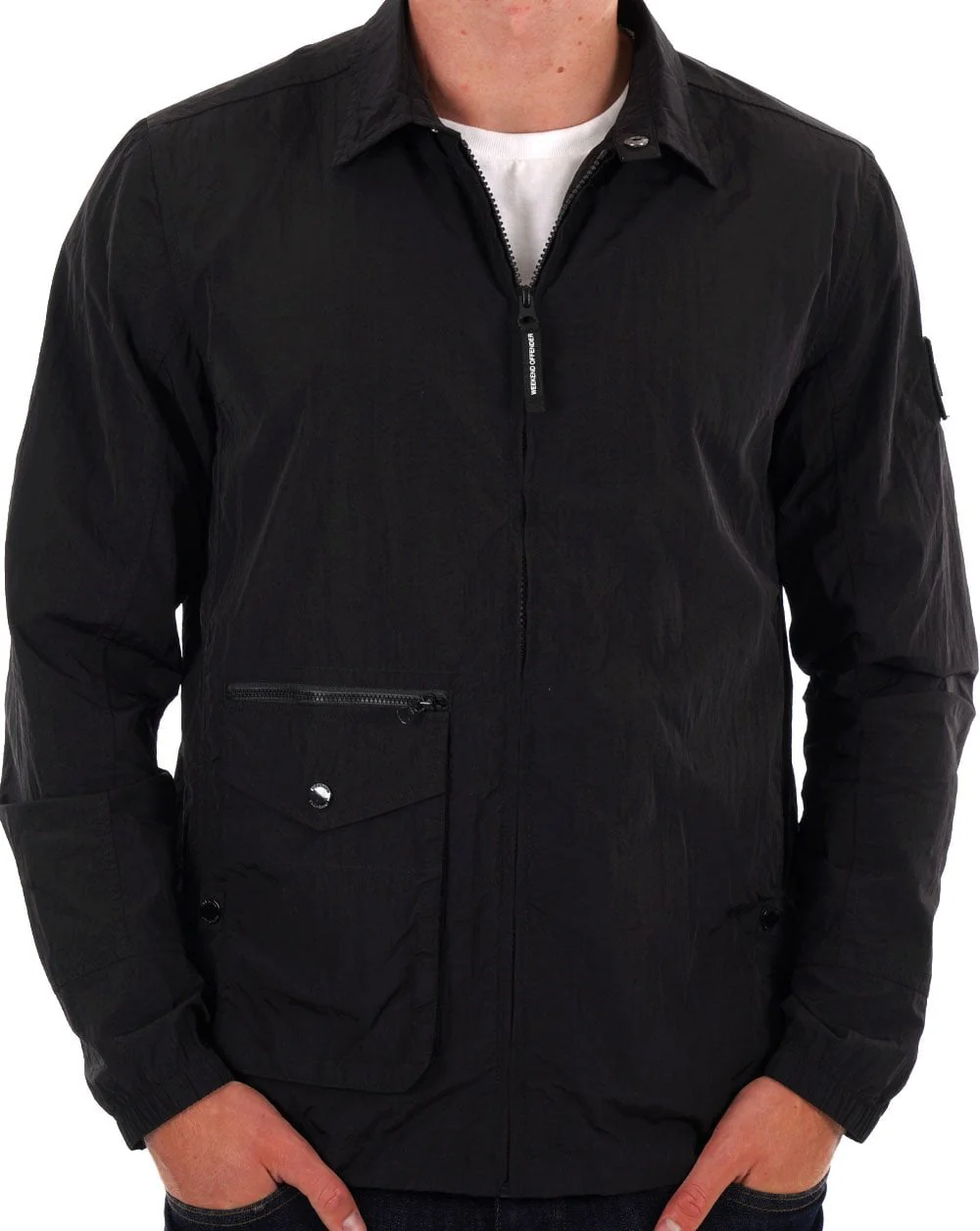 Weekend Offender Vinnie Overshirt Black - Image 3