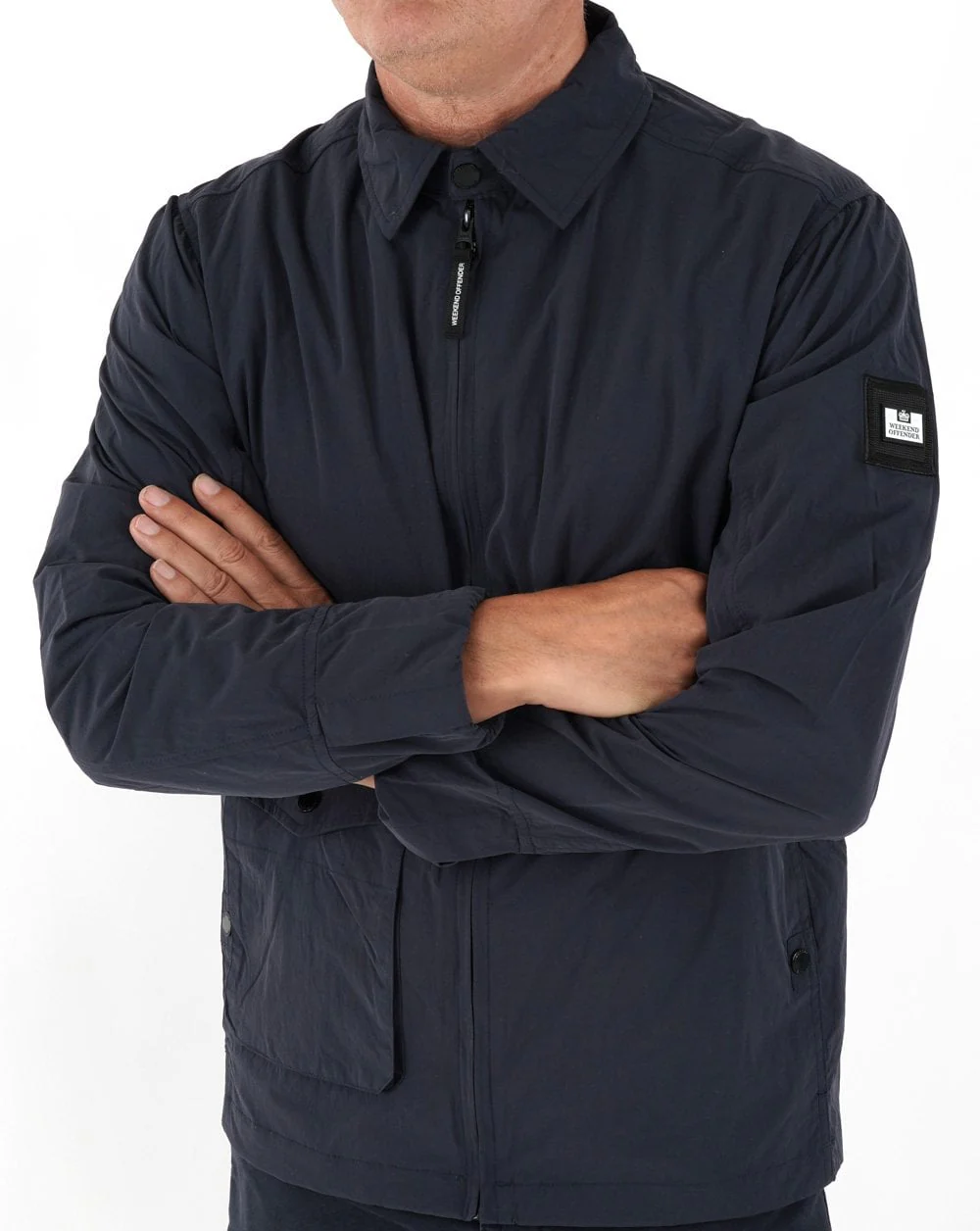 Weekend Offender Vinnie Overshirt Navy - Image 2