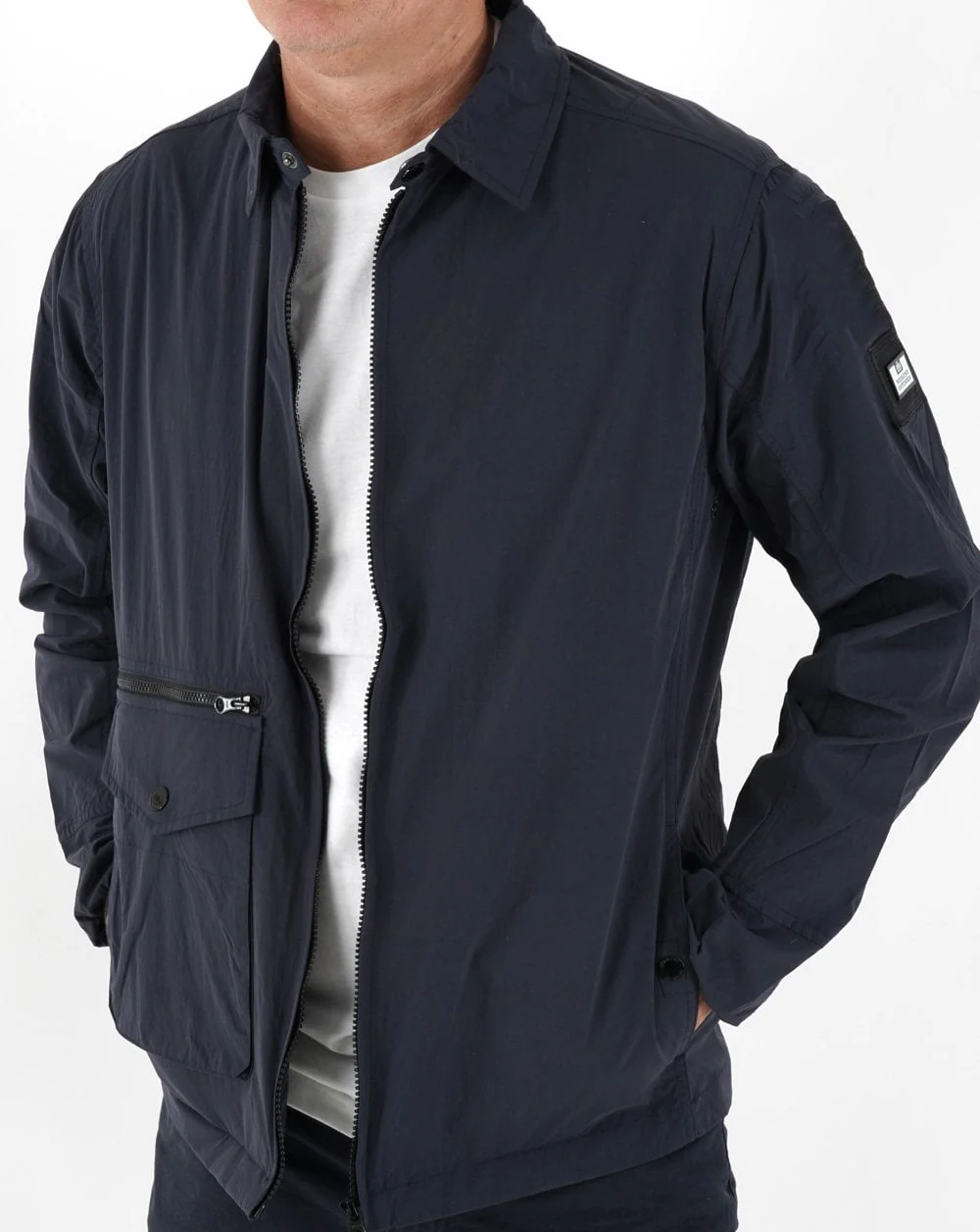 Weekend Offender Vinnie Overshirt Navy - Image 3