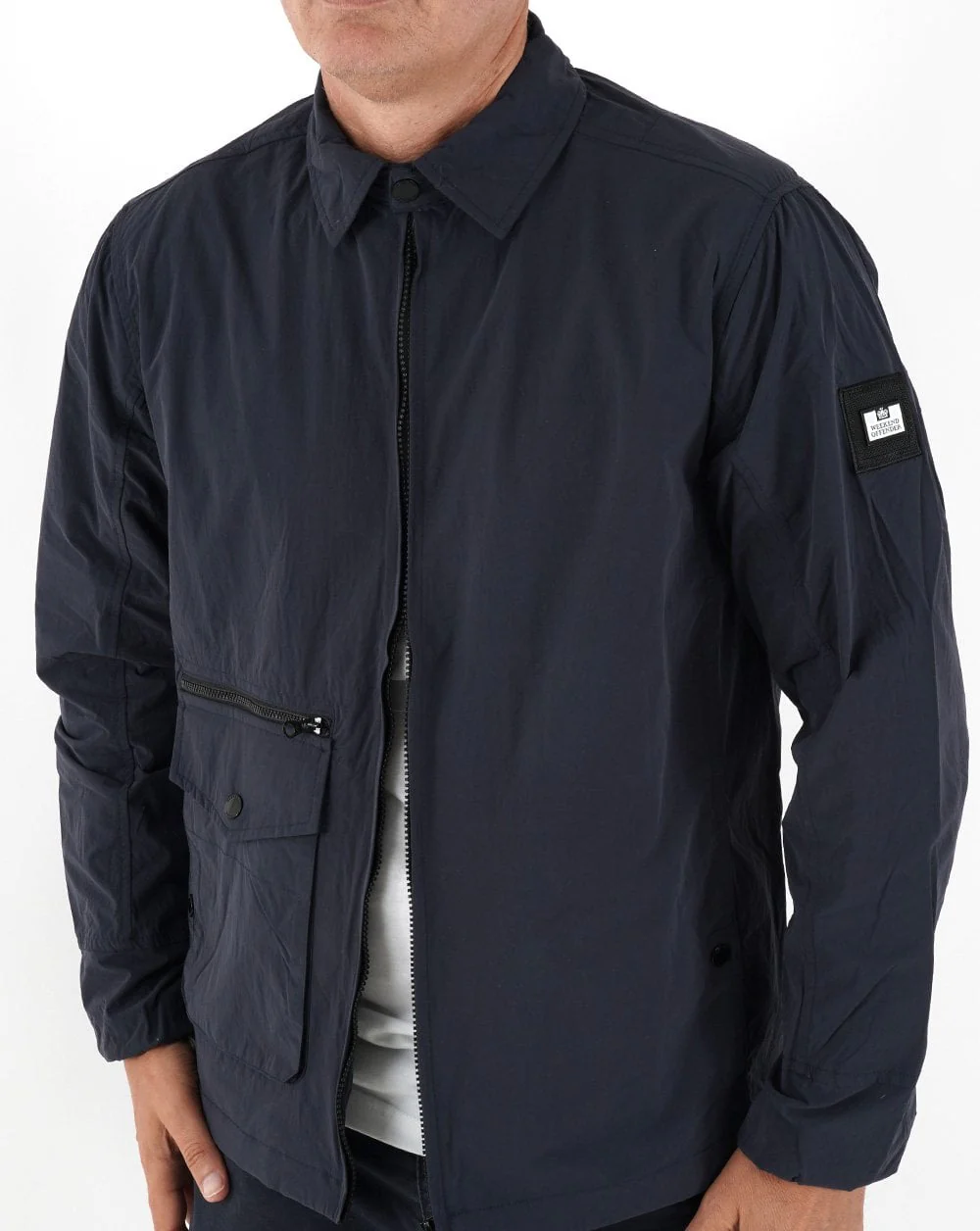 Weekend Offender Vinnie Overshirt Navy - Image 4