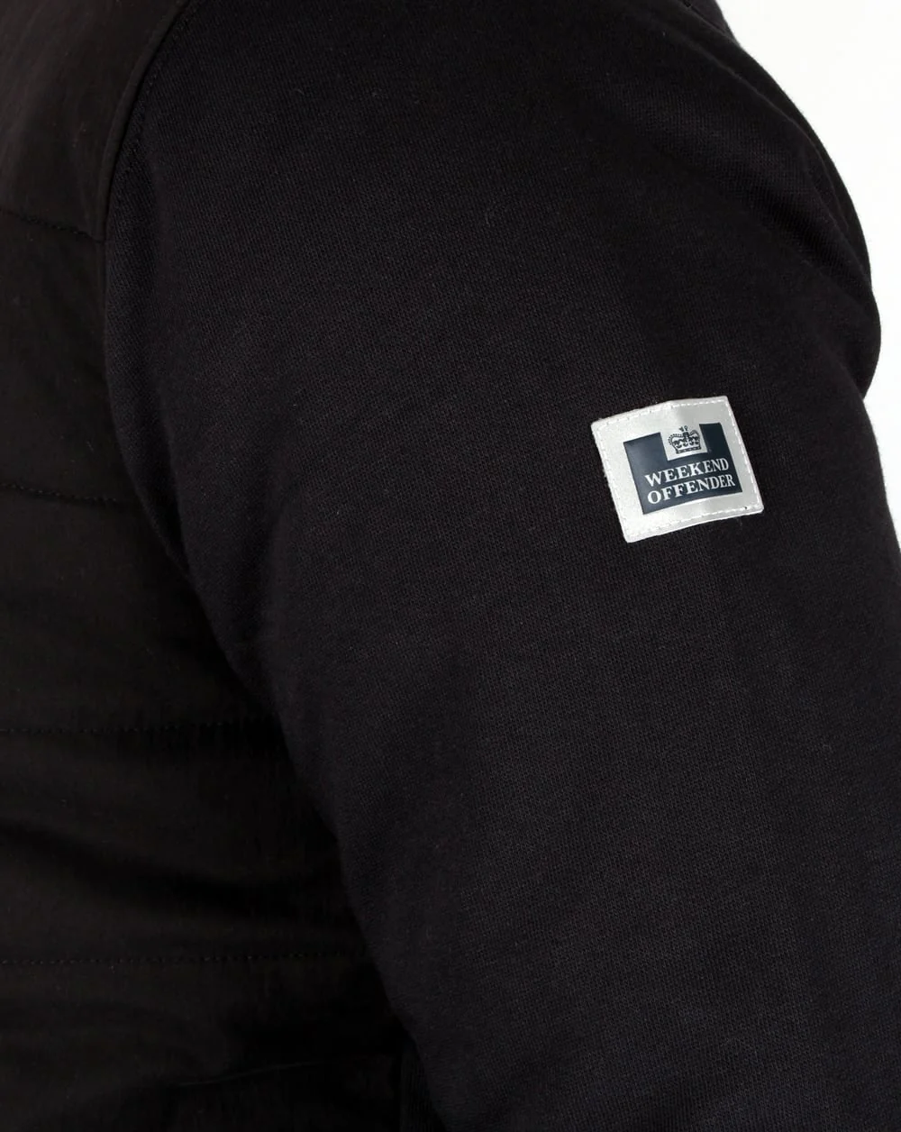 Weekend Offender Wear Padded Track Top Black - Image 2