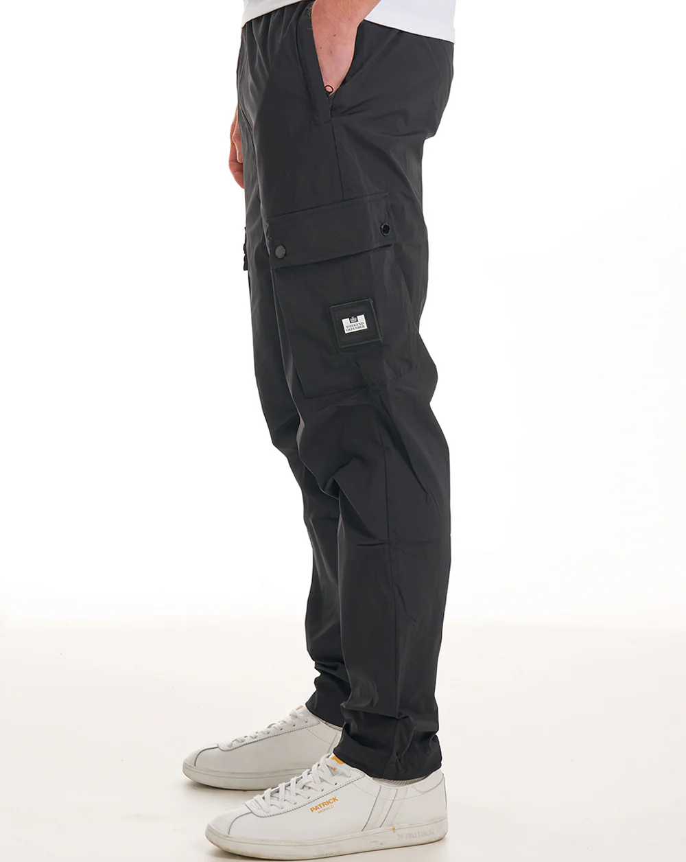 Weekend Offender Zanardi Relaxed Cargo Pant Black - Image 3