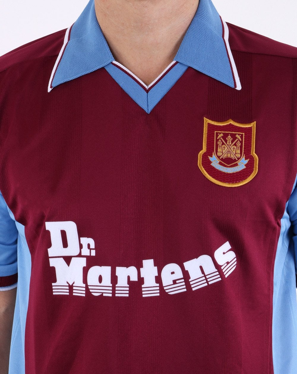 West Ham 1998 Shirt Claret/Sky Blue - Image 3